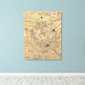 Toile Carte standard du Minnesota (Insitu (Plancher de Bois))