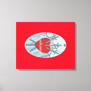 Toile Carte Tarot 3 épées Thunder_Cove