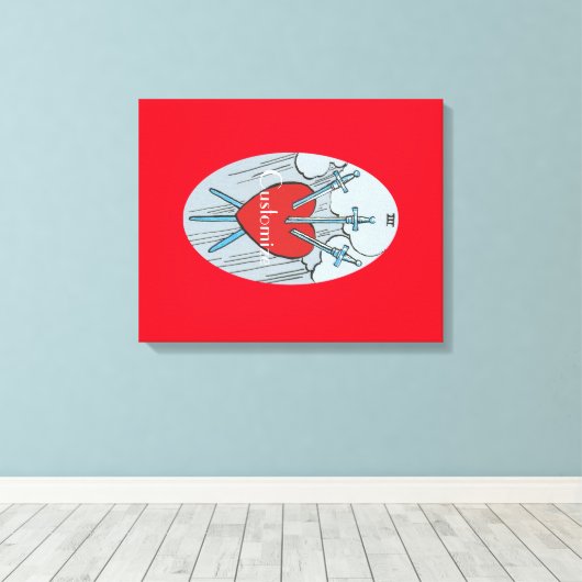 Toile Carte Tarot 3 épées Thunder_Cove (Insitu (Plancher de Bois))