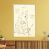 Toile Carte topographique (Insitu(Salon))