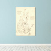 Toile Carte topographique (Insitu (Plancher de Bois))