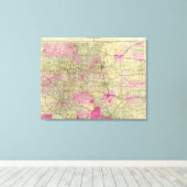 Toile Carte topographique du Colorado de Nell (Insitu (Plancher de Bois))