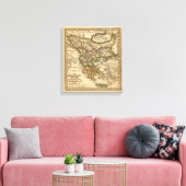 Toile Carte Turquie-Grèce (Insitu(Salon))