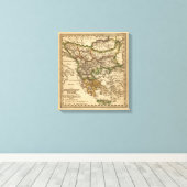 Toile Carte Turquie-Grèce (Insitu (Plancher de Bois))