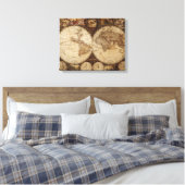 Toile Carte vintage (Insitu(Chambre))