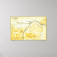 Carte vintage de Corinth Greece (1894)