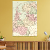 Toile Carte vintage de Hollande (1873) (Insitu(Salon))