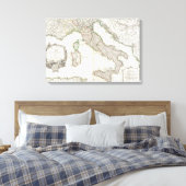 Toile Carte vintage de l'Italie (1770) (Insitu(Chambre))