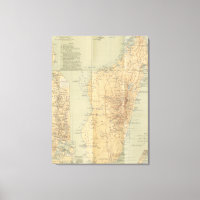 Carte vintage de Madagascar (1896)