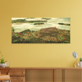 Toile Carte vintage de Sandusky Ohio (1898) (Insitu(Salon))