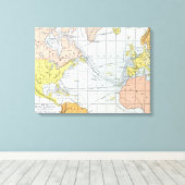 TOILE CARTE : VOYAGES ATLANTIQUES (Insitu (Plancher de Bois))
