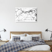 Toile Carte Western Maryland Railway 1920 (Insitu(Chambre))