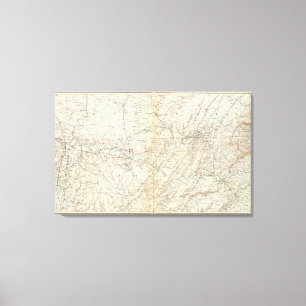 Toile Carte XIV de GEN