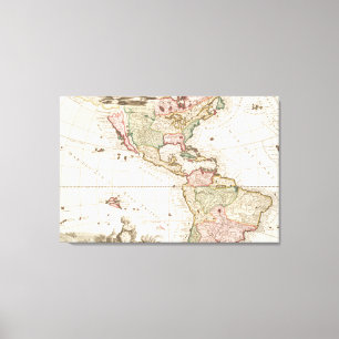 Toile Cartes d'Amérique du Nord et d'Amérique du Sud (16