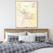 Toile Cartes de Stevens Point, Elroy et Wonewoc (Insitu(Chambre))