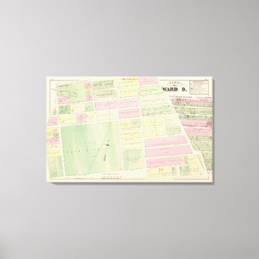 Toile Cartes des rues et des bâtiments (Recto)