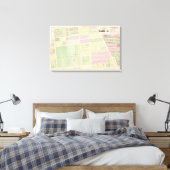 Toile Cartes des rues et des bâtiments (Insitu(Chambre))