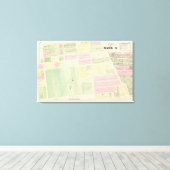 Toile Cartes des rues et des bâtiments (Insitu (Plancher de Bois))