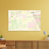 Toile Cartes des rues et des bâtiments (Insitu(Salon))
