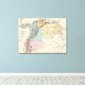 Toile Cartes militaires historiques du Venezuela (Insitu (Plancher de Bois))