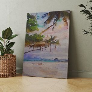 Toile Cartes postales Summer Beach - 1/3