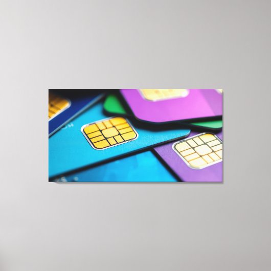 Toile Cartes SIM colorées (Recto)