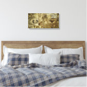 Toile Cartes vintage vieux monde (Insitu(Chambre))