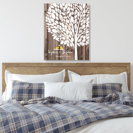 Toile Cartier mariage alternatif jaune (Insitu(Chambre))