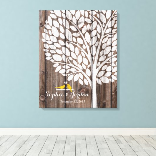 Toile Cartier mariage alternatif jaune (Insitu (Plancher de Bois))