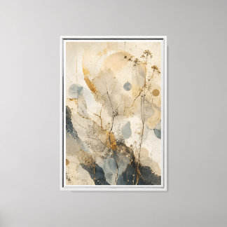 Toile Cartographie botanique | Botanique neutre de luxe