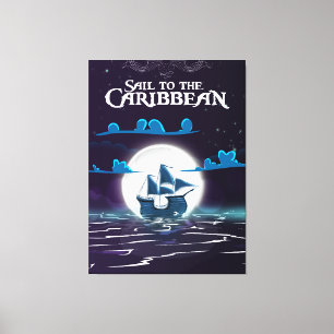 Toile Cartoon Cartoon Cartoon Cartoon des Caraïbes impri