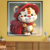 Toile Cartoon de bébé tigre (Insitu(Salon))