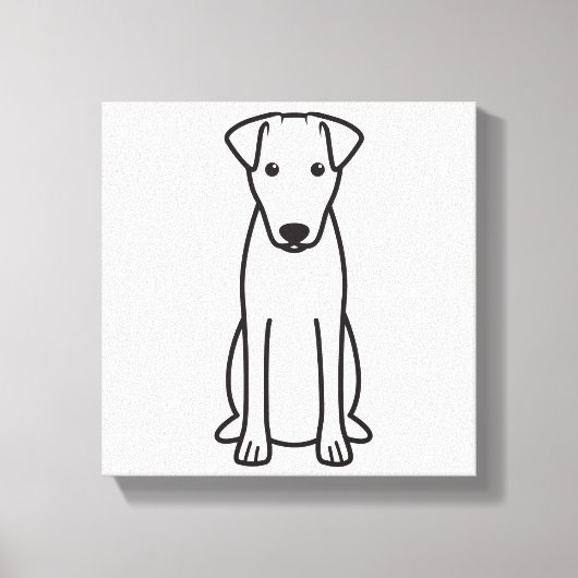 Toile Cartoon de chien lisse Fox Terrier (Recto)
