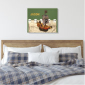 Toile Cartoon Pirate Ship Personalize (Insitu(Chambre))