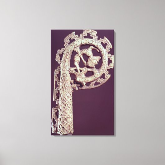 Toile Carved handle of a bishop's crook, bone (Recto)