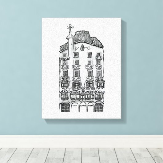 Toile Casa Batllo (Barcelona) (Insitu (Plancher de Bois))