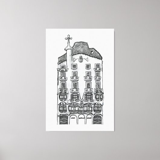 Toile Casa Batllo Gaudi (Barcelona) (Recto)