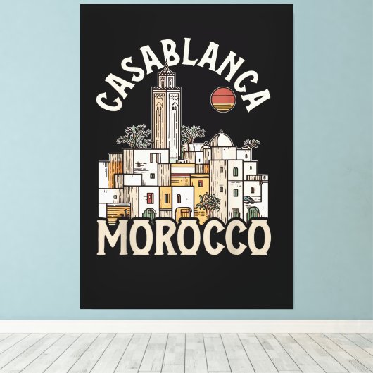 Toile casablanca maroc (Insitu (Plancher de Bois))