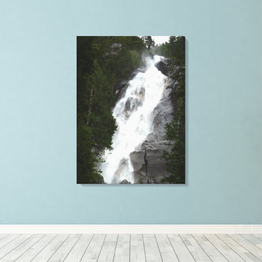 Toile Cascade Art Imprimer Shannon Falls BC Art Canvas (Insitu (Plancher de Bois))