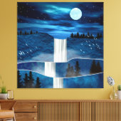 Toile Cascade bleue (Insitu(Salon))