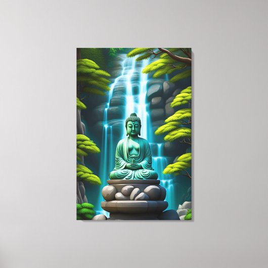 Toile Cascade Bouddha (Recto)