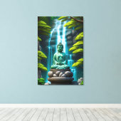 Toile Cascade Bouddha (Insitu (Plancher de Bois))