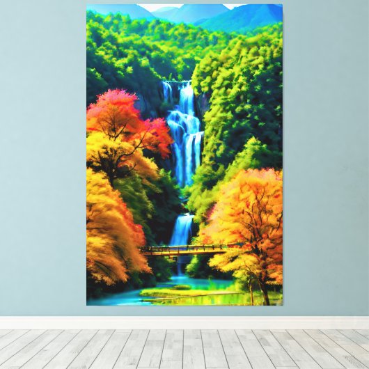 Toile Cascade chinoise (Insitu (Plancher de Bois))