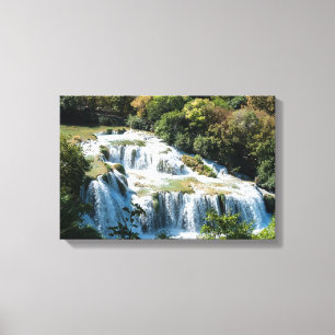 Toile Cascade dans le parc national de Krka - Dalmatie,