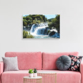 Toile Cascade dans le Parc national de Krka - Dalmatie,  (Insitu(Salon))