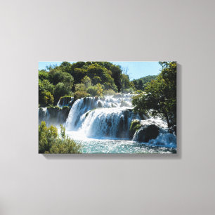 Toile Cascade dans le parc national de Krka - Dalmatie,