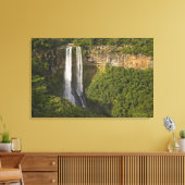 Toile Cascade de Chamarel-la plus haute de Maurice, plus (Insitu(Salon))