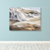 Toile Cascade de Godafoss, hiver, Islande 3 (Insitu (Plancher de Bois))