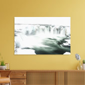 Toile Cascade de Godafoss, hiver, Islande 4 (Insitu(Salon))