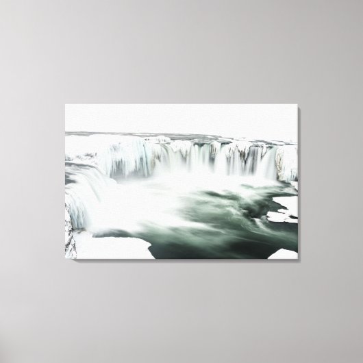 Toile Cascade de Godafoss, hiver, Islande 4 (Recto)